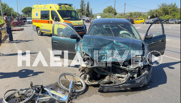 Πύργος: Νεκρός ποδηλάτης και τέσσερις τραυματίες σε σφοδρή καραμπόλα στο Λαμπέτι
