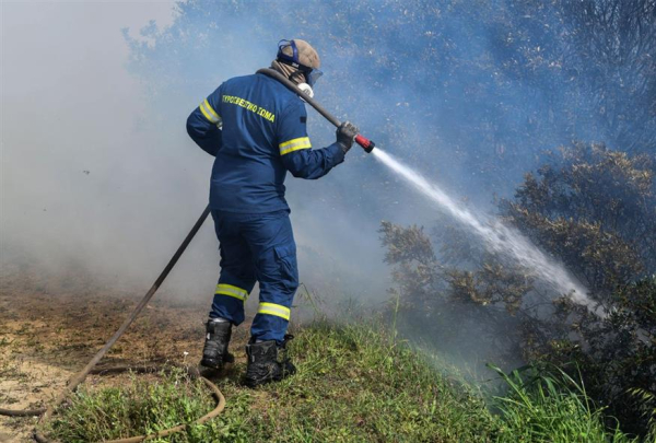Κρήτη: Φωτιά στην Περδικοκορυφή Γόρτυνας