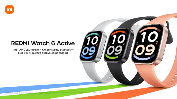 Η σειρά wearables της Xiaomi εμπλουτίζεται με τα νέα, εντυπωσιακά REDMI Watch 6 Active, REDMI Watch 6 Lite και Xiaomi Smart Band 11 Active