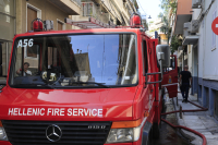 Φωτιά σε υπόγειο διαμέρισμα στο κέντρο της Αθήνας